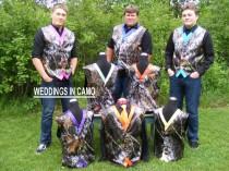 wedding photo - CAMO VEST to match your BRIDESMAID dresses Pick your trim color Custom Made