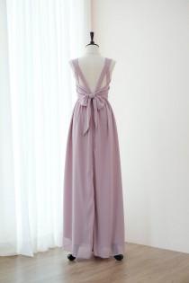 Chiffon Mauve dress Purple Long Bridesmaid dress Wedding Dress Long Prom dress Party dress Cocktail dress Maxi dress Evening Gown wedding photo - Chiffon Mauve dress Purple Long Bridesmaid dress Wedding Dress Long Prom dress Party dress Cocktail dress Maxi dress Evening Gown