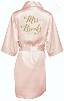 Bride Robe - Wedding Day Robe - Glitter Bridal Robe - Bride Satin - Bridal Lingerie Shower Gift - Bridesmaid Robe -Blush Robe -wedding gift wedding photo - Bride Robe - Wedding Day Robe - Glitter Bridal Robe - Bride Satin - Bridal Lingerie Shower Gift - Bridesmaid Robe -Blush Robe -wedding gift