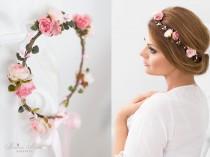 Flower Crown, Wedding Tiara, Wedding accessories, Bridal flowers, Fairy Crown,Floral garland, Festival or Bridal Hair Wreath, Hair Flowers wedding photo - Flower Crown, Wedding Tiara, Wedding accessories, Bridal flowers, Fairy Crown,Floral garland, Festival or Bridal Hair Wreath, Hair Flowers