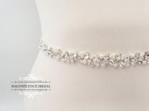 Thin wedding belt, pearl wedding belt, bridal belt, beaded belt, thin bridal belt, bridal sash, wedding belts and sashes, wedding sash, MAYA wedding photo - Thin wedding belt, pearl wedding belt, bridal belt, beaded belt, thin bridal belt, bridal sash, wedding belts and sashes, wedding sash, MAYA