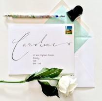 Whimsical Modern Calligraphy Handwritten Envelopes, Envelope Addressing, Calligraphy Envelopes, Handwritten Wedding wedding photo - Whimsical Modern Calligraphy Handwritten Envelopes, Envelope Addressing, Calligraphy Envelopes, Handwritten Wedding