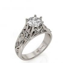 Leaves Engagement Ring, 1ct Moissanite engagement ring, Vines Engagement ring, Leaf engagement ring, Filigree engagement ring, 2057kob wedding photo - Leaves Engagement Ring, 1ct Moissanite engagement ring, Vines Engagement ring, Leaf engagement ring, Filigree engagement ring, 2057kob