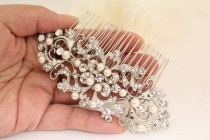 wedding comb for brides Crystal Bride Wreath Vine Wedding Bridal Comb Accessories Hairpiece Headpiece Weddings Brides Accessory Pearl comb wedding photo - wedding comb for brides Crystal Bride Wreath Vine Wedding Bridal Comb Accessories Hairpiece Headpiece Weddings Brides Accessory Pearl comb
