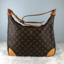 RARE & COLLECTION Authentic Louis Vuitton Monogram Boulodge 35 Shoulder Bag / Louis Vuitton Bag / Vintage Louis Vuitton Bag wedding photo - RARE & COLLECTION Authentic Louis Vuitton Monogram Boulodge 35 Shoulder Bag / Louis Vuitton Bag / Vintage Louis Vuitton Bag