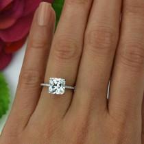 wedding photo - 3 Ctw Princess Accented Ring 