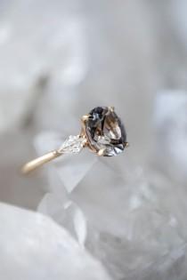 wedding photo - Engagement Rings / Grey Spinel / Grew And Co 