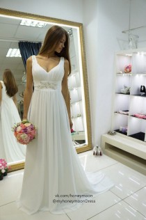 wedding photo - Love The Shape Of This Dress.  Waist Band Would Need To Be Narrower And Would Need Sleeves 