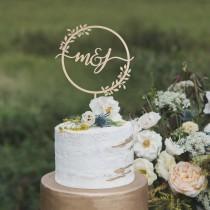 Rustic wedding cake topper, Custom wedding cake topper, Monogram wedding cake topper, Monogram cake topper, Wooden cake topper wedding photo - Rustic wedding cake topper, Custom wedding cake topper, Monogram wedding cake topper, Monogram cake topper, Wooden cake topper