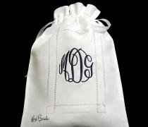 Lingerie bag personalized with monogram Bridal shower gift for her jfyBride Style 9843 wedding photo - Lingerie bag personalized with monogram Bridal shower gift for her jfyBride Style 9843