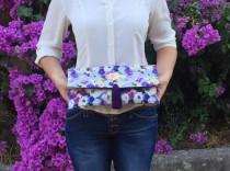 Holiday Gift/ Wedding Clutch/ Bridesmaids Clutch / Floral Handbag/ Evening Accessories/ Unique Gift for Her wedding photo - Holiday Gift/ Wedding Clutch/ Bridesmaids Clutch / Floral Handbag/ Evening Accessories/ Unique Gift for Her