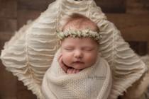 Olivia--Newborn Flower Crown--Newborn Photography Prop--Newborn Flower Halo wedding photo - Olivia--Newborn Flower Crown--Newborn Photography Prop--Newborn Flower Halo