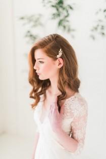 Rose gold hair comb - multiple colors -Ready to ship* - Style 3009 wedding photo - Rose gold hair comb - multiple colors -Ready to ship* - Style 3009