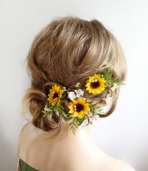 sunflower hair clips bridal, sunflower hair pins, bridal hair pins flower, sunflower hair clip, yellow hair flower, floral hair pins wedding wedding photo - sunflower hair clips bridal, sunflower hair pins, bridal hair pins flower, sunflower hair clip, yellow hair flower, floral hair pins wedding