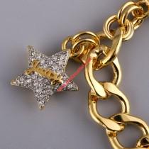 wedding photo -  Juicy Couture Gold-Tone Pave Star Charm Toggle Bracelet