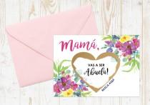 Scratch Off Mama, vas a ser Abuela! Card - Spanish Pregnancy Announcement Reveal We're Pregnant, Abuela Card w/ Metallic Envelope wedding photo - Scratch Off Mama, vas a ser Abuela! Card - Spanish Pregnancy Announcement Reveal We're Pregnant, Abuela Card w/ Metallic Envelope