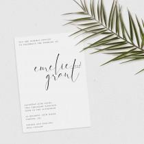Minimalist Wedding Invitation, Printable Invitation, Modern Wedding Invitation, Simple Invitation, Editable Invitation, Printable Wedding wedding photo - Minimalist Wedding Invitation, Printable Invitation, Modern Wedding Invitation, Simple Invitation, Editable Invitation, Printable Wedding