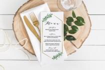 Eucalyptus Printable Menu Cards wedding photo - Eucalyptus Printable Menu Cards