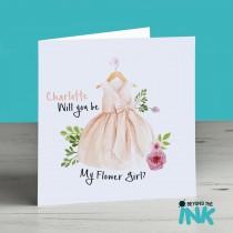 Personalised Flower Girl Card - Flower Girl Proposal - Will You Be My Flower Girl - Cute - Classy - Pretty - Wedding Invitation - Peach wedding photo - Personalised Flower Girl Card - Flower Girl Proposal - Will You Be My Flower Girl - Cute - Classy - Pretty - Wedding Invitation - Peach