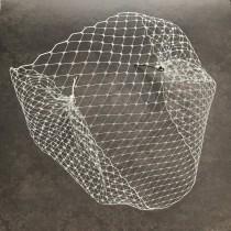 White Birdcage veil, Ivory Birdcage veil, Birdcage veil, Brides Birdcage veil, wedding birdcage veil, plain birdcage veil, bird cage veil wedding photo - White Birdcage veil, Ivory Birdcage veil, Birdcage veil, Brides Birdcage veil, wedding birdcage veil, plain birdcage veil, bird cage veil