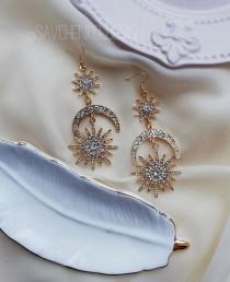 Moon Phases Earring wedding photo - Moon Phases Earring