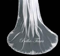 cathedral beaded wedding veil, extra crystal cathedral veil, floor length wedding veil, royal cathedral veil - free blusher wedding photo - cathedral beaded wedding veil, extra crystal cathedral veil, floor length wedding veil, royal cathedral veil - free blusher