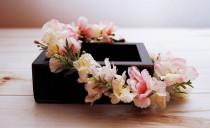Flower Crown- Blush Floral Crown- Romantic Wedding wedding photo - Flower Crown- Blush Floral Crown- Romantic Wedding