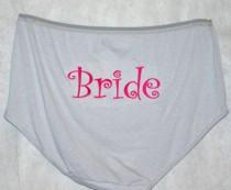 wedding photo - Bride Granny Panties, Extra Large Size, Funny Gag Gift, Wedding Shower Bridal Gift, No Shipping Charge, Ready to Ship TODAY,  AGFT 053