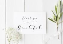 wedding photo - Wedding Makeup Artist Card, Thank You Card For Hairdresser, Thank You For Making Me Look Beautiful, Card For Wedding Hair Stylist, Wedding