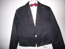 wedding photo - Jacket, men, wedding jacket, ceremony, Vintage french black Spencer