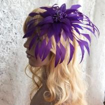 wedding photo -  Feather Flower, Millinery Feather, Millinery Feather Flower, Hat Trimming, Feathers for Millinery, Fascinators & Crafts, 1 Piece