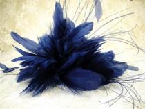 wedding photo -  Feather headpiece,Plume Mount, Millinery Feather, Handmade Feathers Hat Trim Customized for Millinery, Fascinators & Crafts, 1 Piece