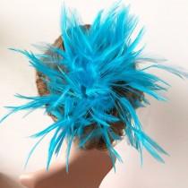 wedding photo -  Commerical Feather Flowers Twisted Millinery Feather Flower Mount Hackle Feather for Millinery Fascinators Corsage Adornment 1 Piece