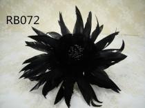 wedding photo -  Black Feather Hairpieces Customized Feather Flowers Exquisite Feathers Addition for Millinery Bouquets Headdress 1 Piece