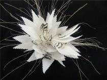 wedding photo -  Feather Mount Millinery Feather flower Formal Occasion Millinery Feather Hat Trim for Millinery, Fascinators & Crafts, 1 Piece custom made