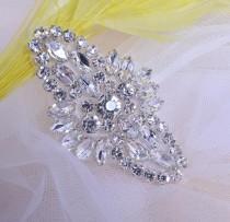 wedding photo -  Sparkling Rhinestone Appliques Crystal Motif for Bridal Garter ,Wedding Shoes,Bridal Veil Decor