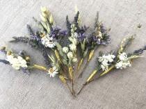 wedding photo - Dried Flower Hair Pins for Brides, Bridesmaids, Flower Girls, Flower Fairies and those that love to wear Flowers in their hair