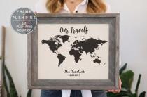Wanderlust Cotton World Map Travel Push Pin Map Barn Wood Frame Family Map Travel Gift Framed Wall Art Wall Decor Cool Gift Idea Pushpin Map wedding photo - Wanderlust Cotton World Map Travel Push Pin Map Barn Wood Frame Family Map Travel Gift Framed Wall Art Wall Decor Cool Gift Idea Pushpin Map
