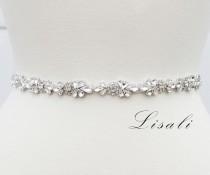LISALI Wedding Belt, Bead Wedding Belt, Wedding Dress Belt, Bridal Belt, Crystal Belt, Thin Bridal Sash, Bridesmaid Belt, Rhinestone Sash wedding photo - LISALI Wedding Belt, Bead Wedding Belt, Wedding Dress Belt, Bridal Belt, Crystal Belt, Thin Bridal Sash, Bridesmaid Belt, Rhinestone Sash