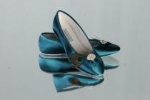 Peacock Shoes - Peacock Ballet Slippers - Peacock Wedding - Choose From Over 100 Colors - Teal - Peacock Feather - Wide Shoe Size Available wedding photo - Peacock Shoes - Peacock Ballet Slippers - Peacock Wedding - Choose From Over 100 Colors - Teal - Peacock Feather - Wide Shoe Size Available