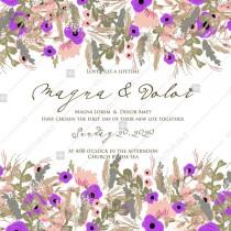 wedding photo -  Wedding card or invitation with poppy rose peony floral background mothers day card