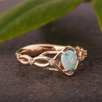 wedding photo - Opal Engagement Ring