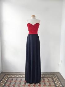 Navy blue bridesmaid dress, dresses, navy and red dress, bridesmaid long dress, wedding palette, red long dress, navy red bridesmaid dresses wedding photo - Navy blue bridesmaid dress, dresses, navy and red dress, bridesmaid long dress, wedding palette, red long dress, navy red bridesmaid dresses