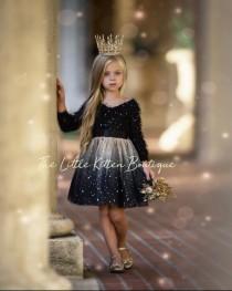 Girls Special Occasion Dress, Daddy Daughter Dance Dress, Flower Girl Dress, Black Dress, Tiara, Birthday Dress, Champagne Dress, Valentines wedding photo - Girls Special Occasion Dress, Daddy Daughter Dance Dress, Flower Girl Dress, Black Dress, Tiara, Birthday Dress, Champagne Dress, Valentines