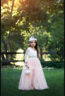 tulle flower girl dress, rustic lace flower girl dresses, long sleeve flower girl dresses, boho flower girl dress, ivory flower girl dress wedding photo - tulle flower girl dress, rustic lace flower girl dresses, long sleeve flower girl dresses, boho flower girl dress, ivory flower girl dress
