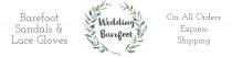 wedding photo -  Beach Wedding Barefoot Sandals/ Lace Accessories by WeddingBarefoot
