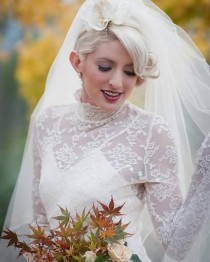 wedding photo -  From the veil collection--Amy Jo Tatum Bridal Couture #bayareaphotography@pixamage #Mua@nwskinbrows #sfhairstylist @salonkaovey #veil #veils #fingertipveil #bridalv