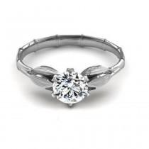 wedding photo -  Buy 1 Ct Sterling Silver Moissanite Ring 