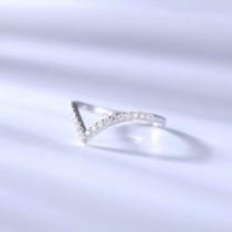 wedding photo -  Best Store To Buy 0.17ct Curved Moissanite Wedding Band