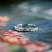 wedding photo -  Buy Moissanite Eternity Wedding Band | Most Beautiful Ring In The World